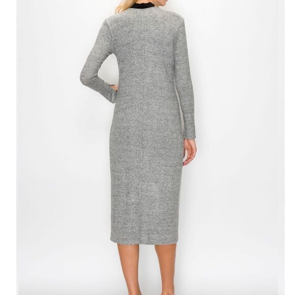 Lane Bryant Gray bottoms Down Cardigan Duster Super Soft Size 18/20 Like New - Picture 2 of 5